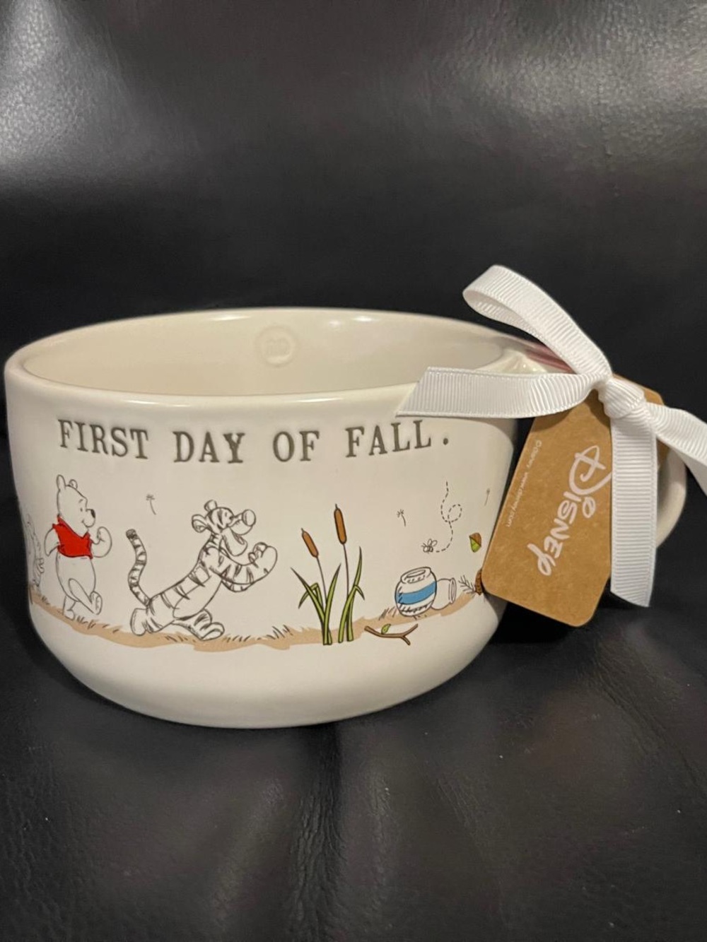 Thanksgiving Rae Dunn Disney Winnie The Pooh Soup Mug FiRST DAY OF FALL